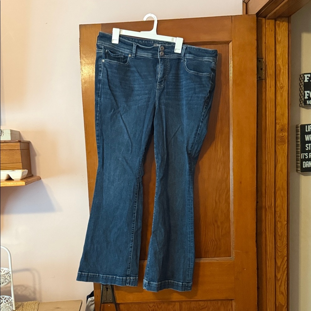 Torrid Dark Blue Flare Jeans
